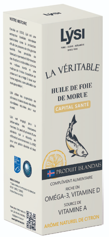  Huile Foie de Morue Islande  LYSI  240ml 