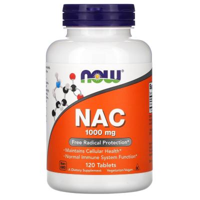 NAC ( N-acétylcystéine ) 1000 mg 120 tablets Now Foods