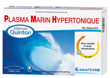 Plasma Marin Hypertonique - Aquatechnie - 20 ampoules de 10ml