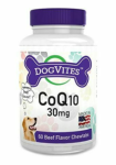 CoQ10 DogVites pour CHIENS - 30 mg - 60 dragées  -  Health Thru Nutrition