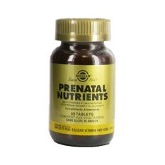 Prénatal nutrients 120 tab - SOLGAR