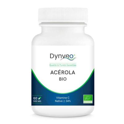 Acerola BIO - 60  gélules - 500 mg - Dynveo