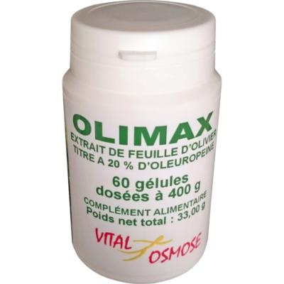 FEUILLE D’OLIVIER TITRE A 20 % D’OLEUROPEINE   60 gel