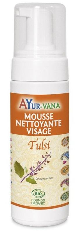 Mousse nettoyante visage Tulsi Bio - Ayur-vana - 150 ml