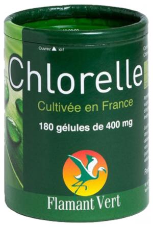 Chlorelle France 180 gélules de 400 mg Flamant vert