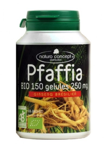 Pfaffia Bio 250mg - 150 gélules -  Ginseng Brésilien / Gomphrena - Naturo Concept  