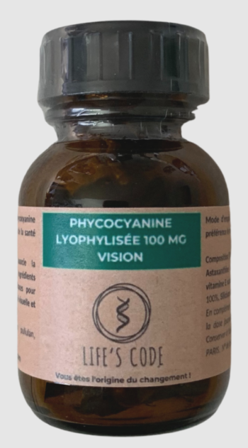 Phyco-VISION 100mg - Life's code - 30 gélules - Phycocianine
