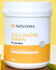 Collagène Marin Mangue  poudre  hydrolysé -  Novoma - 253 g