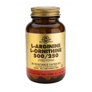 L-Arginine/L-Ornithine 500/250 - 50 Gélules - SOLGAR