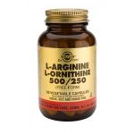 Arginine / Ornithine 500/250 - 50 Gélules - SOLGAR