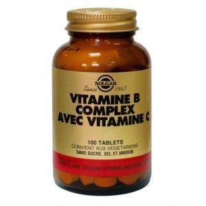 Vitamine B-Complexe avec Vitamine C Tablets -SOLGAR