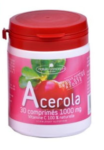 Acerola  1000mg sans sucre - 30 pastilles - Naturo Concept -Arôme fruits rouges  
