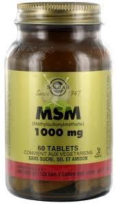 MSM 1000 mg Méthylsulfonylméthane) -SOLGAR