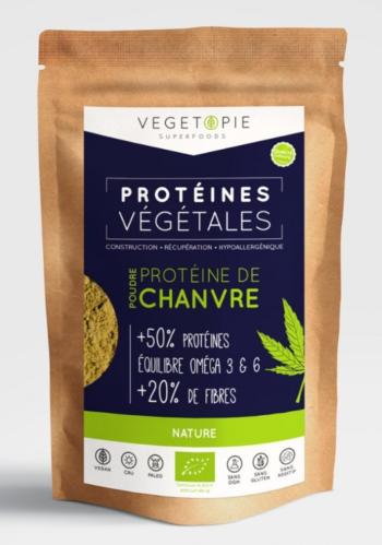 Protéine de Chanvre bio en poudre  - Vegetopie - 500g
