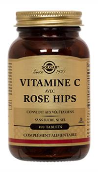 Vitamine C 500 avec Rose hips - SOLGAR
