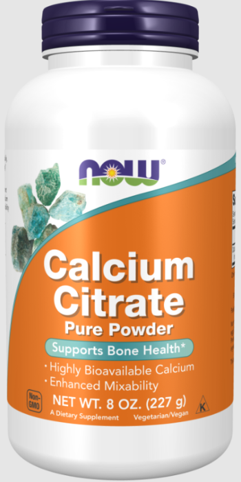 Citrate de Calcium en Poudre Pure - Now Foods - 227g