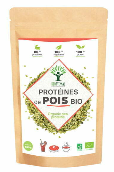 Protéines de Pois Bio en poudre  - 500g