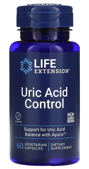Uric Acid Control / controle de l'acide Urique - Life Extension - 60 gélules