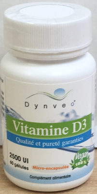 Vitamine D 3 2000 UI vegan - 60 gel - Dynveo 