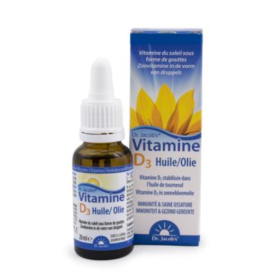 Vitamine D3  (600 gouttes/ 2000 U.I.)  Dr Jacobs