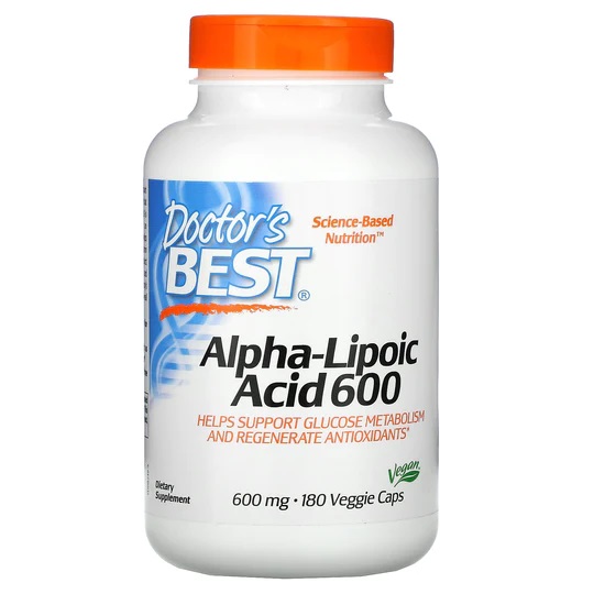 Acide alpha-lipoïque 600 mg  180 gélules Doctor's Best