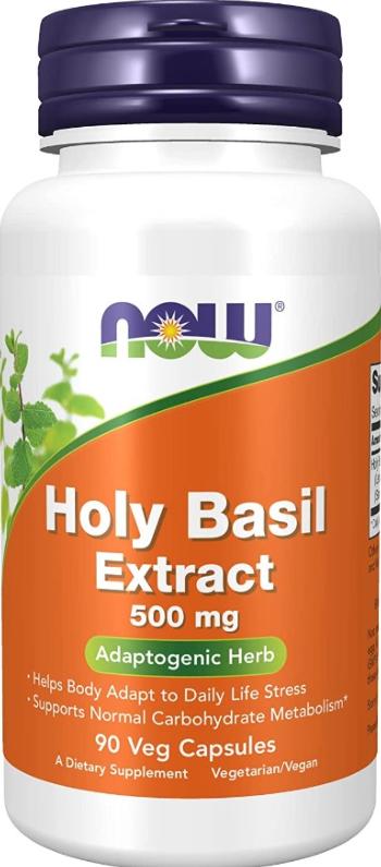 Holy Basil Extract 500mg / Tulsi - 90 Caps. - Now Foods