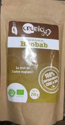 Baobab  bio en poudre Pulpe du Fruit  du Sénégal  250 g