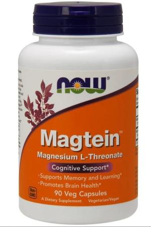 Magtein Magnésium 90 caps. NOW Foods 