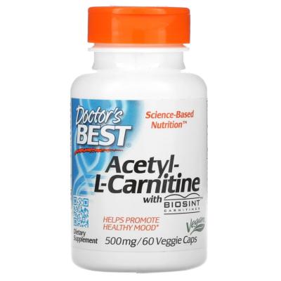 Acetyl-L-Carnitine avec Biosint Carnitines, 500 mg, 60 gélules végétales