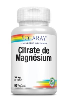 Citrate de Magnésium Solaray 144 mg  90 caps