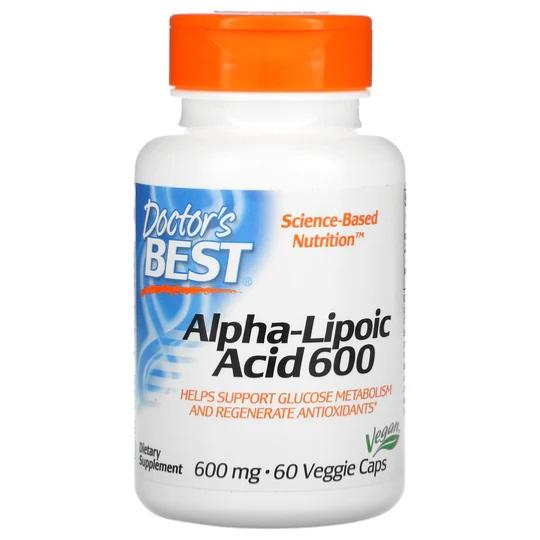 Acide alpha-lipoïque 600 mg 60 gélules Doctor's Best