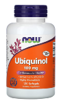 Ubiquinol 100 mg  CoQ10 - 120 gélules - Now Foods