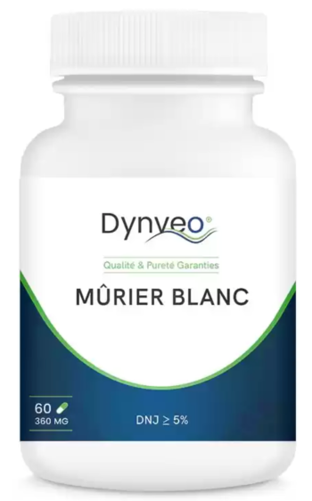 Murier Blanc - titré à 5% en DNJ - 60 gélules - DYNVEO