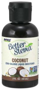 Better Stevia Liquide Noix de Coco Now Foods 59 ml