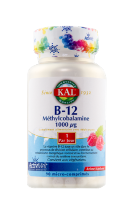 Vitamine B12  méthylcobalamine 1000 µg - Kal - 90  comp