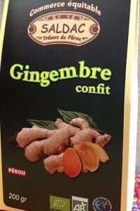 Gingembre confit BIO 200 g SALDAC