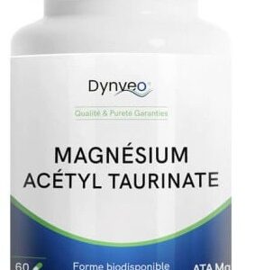Magnésium Acétyl Taurinate ATA Mg - 60 Gélules - Dynveo