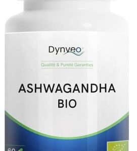 Ashwagandha bio KSM-66 5 % en Withanolides Dynveo 60 gélules