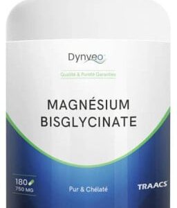 Magnesium bisglycinate TRAACS® - 800mg  - 180 gélules Dynveo