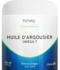 Oméga-7 : Huile d'argousier - Dynveo - 180 capsules