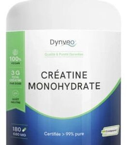 Créatine monohydrate Creapure®- Dynveo - 180 gélules