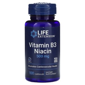 Niacine B3 500 mg – Life Extension – 100 gélules Paris Herba Barona