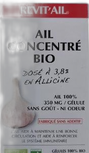 Ail bio concentre 72 gelules Vecteur Sante Paris 12e Herba Barona