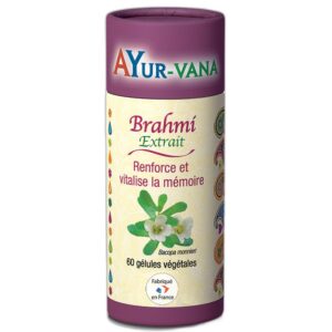Bacopa Monnieri Bio (Brahmi) Ayur-vana 60 gélules Paris 12e Herba Barona