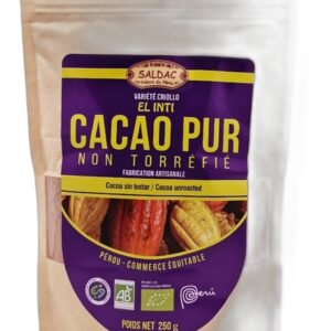 Cacao Criollo Cru Pur en Poudre Bio 250g Saldac - à Paris Herba Barona