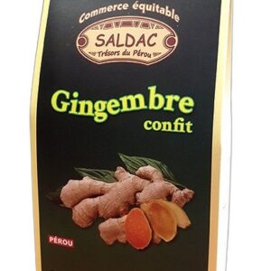 Gingembre confit BIO 200 g SALDAC Paris Herba Barona