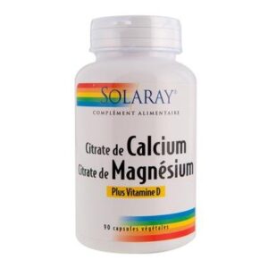 Calcium + Magnésium + Vitamine D Solaray 90 capsules Paris Herba Barona