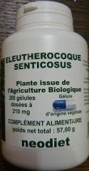 Eleuthérocoque biologique 200 gélules Paris Herba Barona