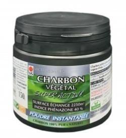 Charbon Végétal – Super Activé – Poudre instantanée – 150 g Vecteur Santé Paris Herba Barona