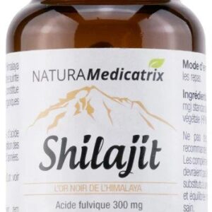 Shilajit NaturaMedicatrix 60 Gélules 300mg 50% Acide Fulvique Paris Herba Barona
